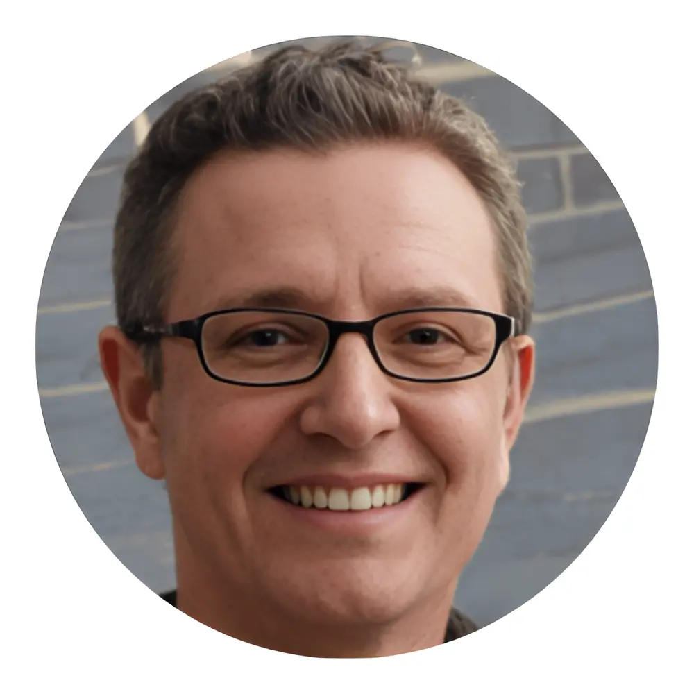 Portrait of a man with glasses giving feedback on ProstaVive